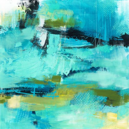 Framed Rush of Blues Print