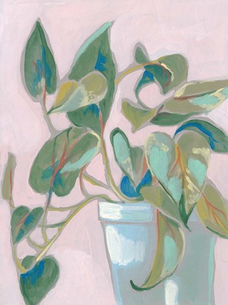 Framed Quirky Plant I Print