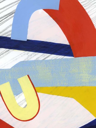 Framed Simple Scribbles III Print