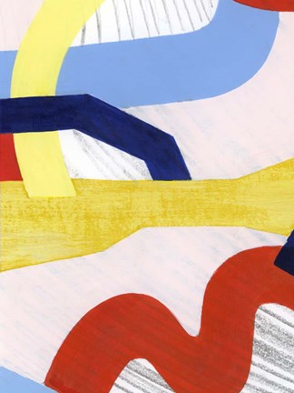 Framed Simple Scribbles IV Print