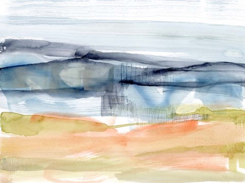 Framed Mandarin Fields II Print