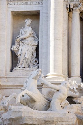 Framed Trevi Fountain in Afternoon Light II Print