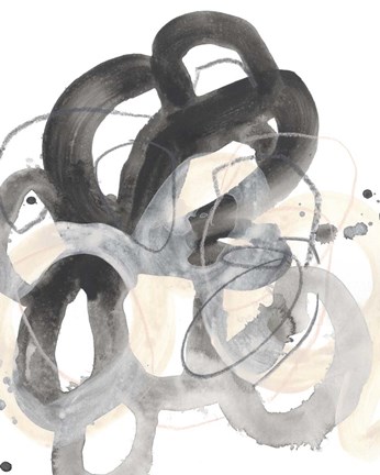 Framed Tangled Circuit III Print