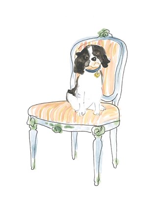 Framed Petite Chien I Print