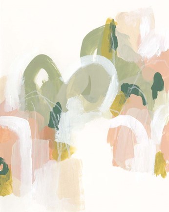 Framed Pastel Cascade II Print