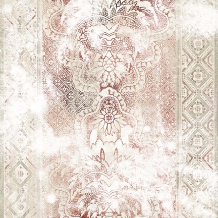 Framed World Traveler Textile III Print