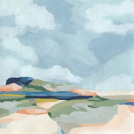 Framed Valley Vista I Print