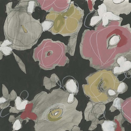 Framed Impulse Floral I Print