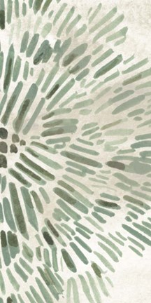 Framed Green Flowerhead IV Print