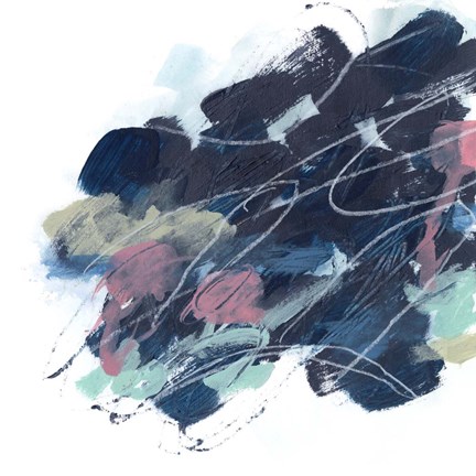 Framed Abstract Lily Pond II Print