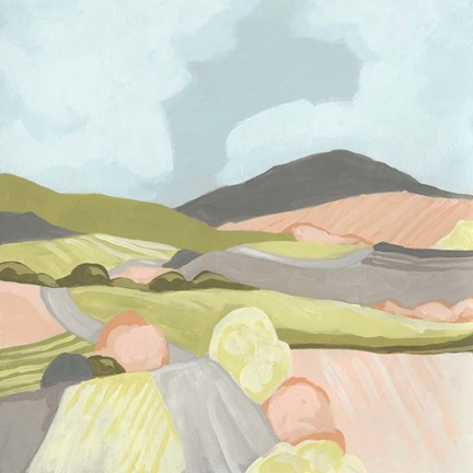 Framed Winding Road I Print