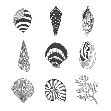 Framed Sea Whispers I Print