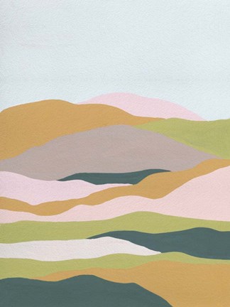 Framed Cloud Layers II Print