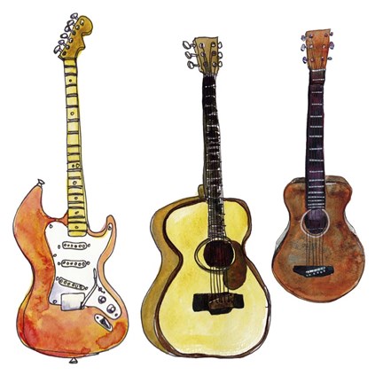 Framed Strummin&#39; I Print