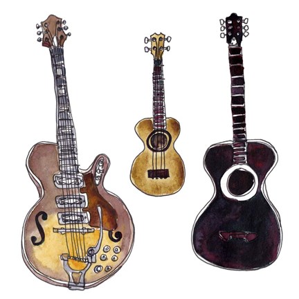 Framed Strummin&#39; II Print