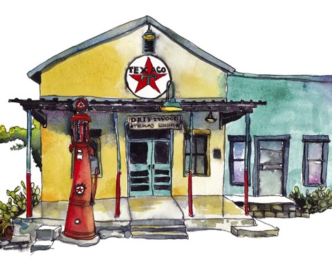 Framed Urban Points of Interest I Print