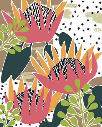 Framed King Protea II Print