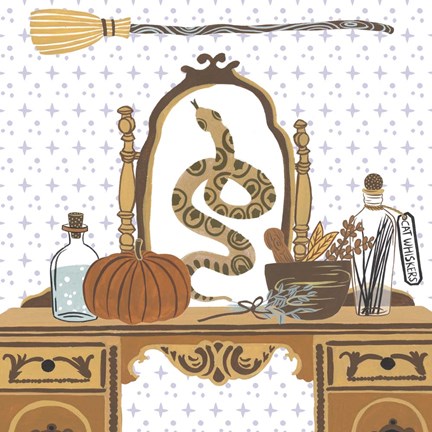 Framed Halloween Prep II Print