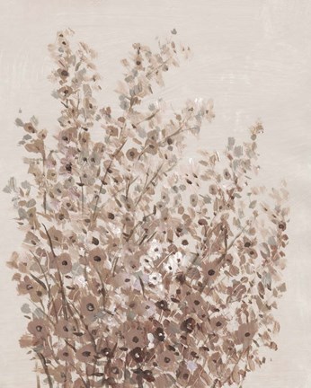 Framed Rustic Wildflowers I Print