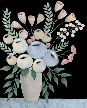 Framed Rosada Floral II Print