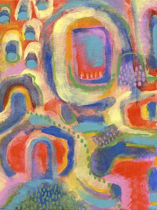 Framed Village II Print