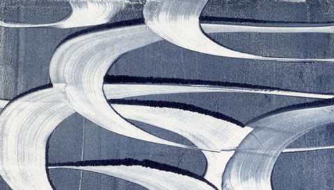 Framed Wave Frequency II Print