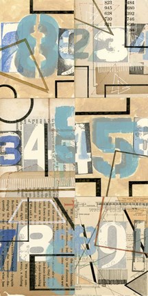 Framed Numbers II Print