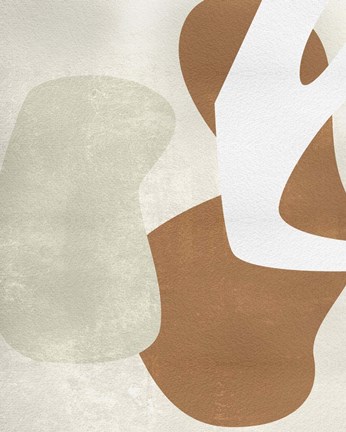 Framed Beige Stucture I Print