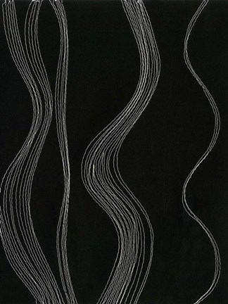 Framed Rippling Stitches I Print