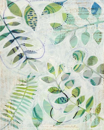 Framed Leaf Relics I Print