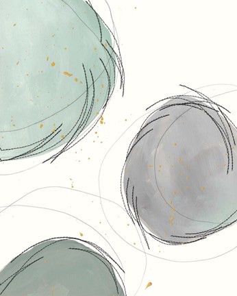 Framed Encircled Orbits I Print