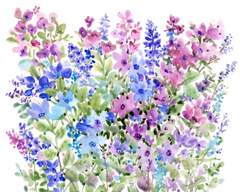 Framed Floral Fragrance II Print