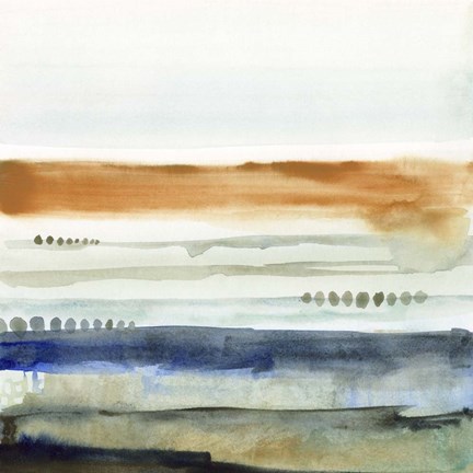 Framed Sunwashed Strata I Print