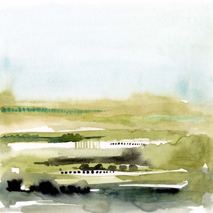 Framed Watercolor Everglade II Print