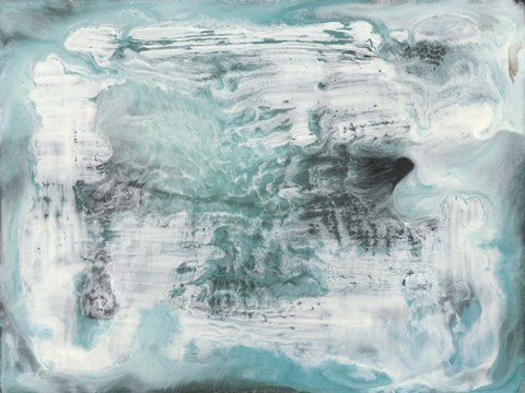 Framed Turquoise Light I Print