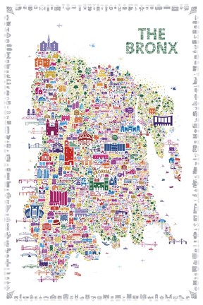 Framed New York Collection-Bronx Print