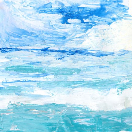Framed Cerulean Sea I Print