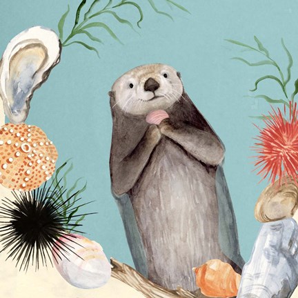 Framed Otter's Paradise II Print
