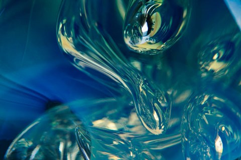 Framed Frozen Bubbles In Glass 4 Print