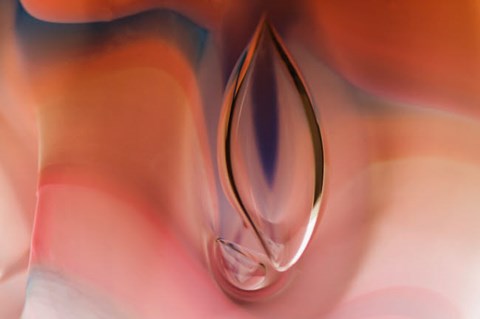 Framed Frozen Bubbles In Glass 7 Print