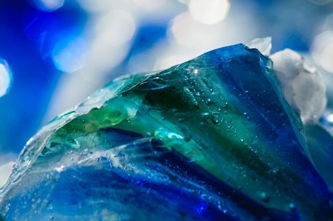 Framed Cullet Glass Chunks 4 Print