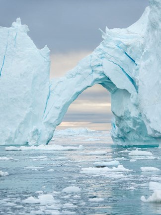 Framed Ilulissat Icefjord At Disko Bay, Greenland Print