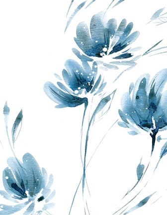 Framed Blue Move 2 Print