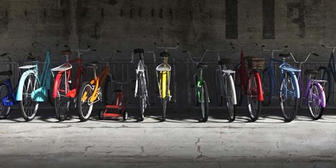 Framed Bike Rack Print