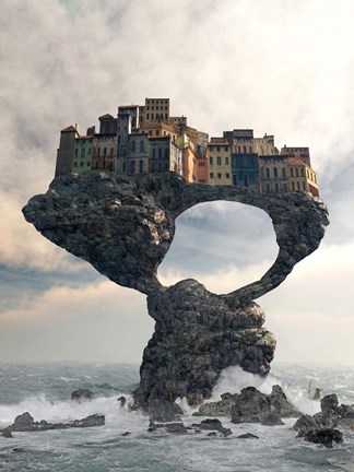 Framed Precarious Print