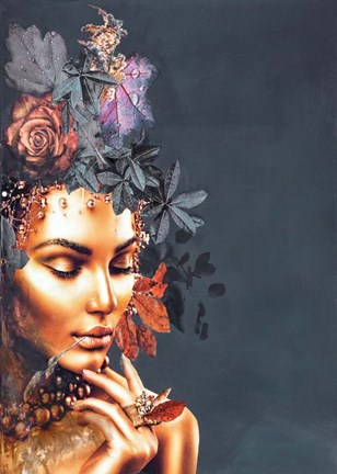 Framed Gold Couture 1 Print