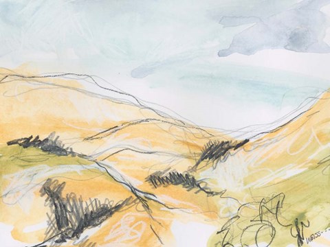 Framed Summer Hills Print