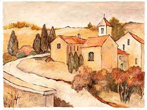 Framed Via Orvieto Print