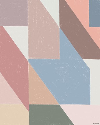 Framed Chalk Pattern Print