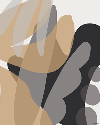 Framed Neutral Abstract II Print